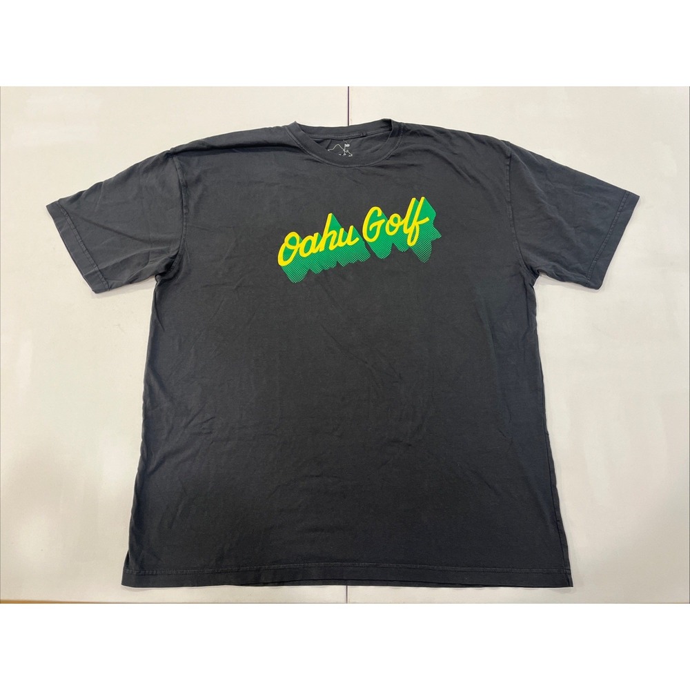 Oahu Golf Apparel T Shirt Logo Butler Cabin Pineapple Graphic Men's XXL